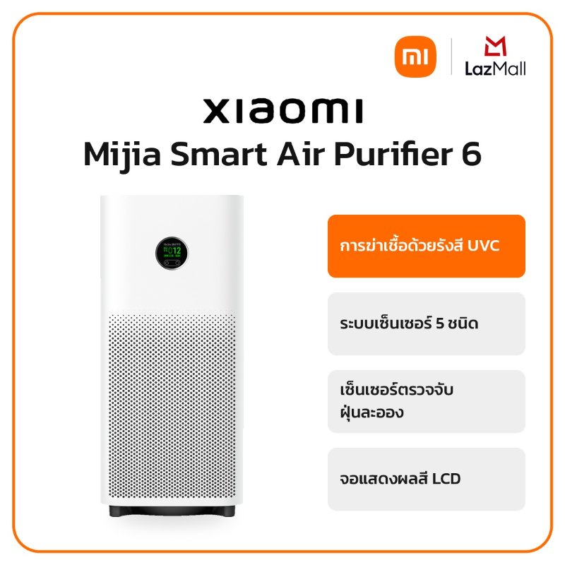 เครื่องฟอกอากาศ Xiaomi Smart Air Purifier 6