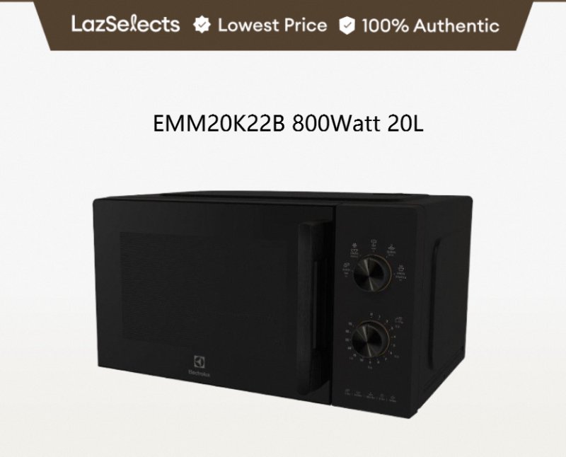 ไมโครเวฟ Electrolux EMM20K22B 20 ลิตร สีดำ
